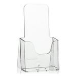 VITAdisplays DIN NE-104 Long (DL) Table Brochure Stand Flyer Stand Leaflet Holder Transparent