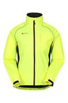 Mountain Warehouse Adrenaline Mens Waterproof Cycling Jacket - IsoDry Yellow Small