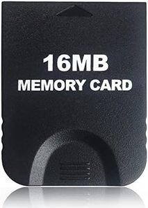 Hyamass 16MB(251 Blocks) High Speed Gamecube Storage Save Game Memory Card Compatible for Nintendo Gamecube & Wii Console Accessory Kits - Black