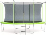 Garveetools Trampoline, 10FT 12FT 14FT 16FT Trampolines for Kids & Adults, Trampoline with Enclosure, Ladder, Recreational Trampolines for Outdoor Jump, ASTM Approved