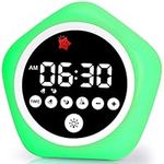 Kids Alarm Clock, Toddler Sleep Training Clock with Night Lights, Ok to Wake Clock for Children