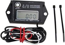 Digital Tiny Tachometer Tach Hour Meter Job Timer RPM Counter for Snowmobile Skis Motor Bike Go Kart Lawn Mower