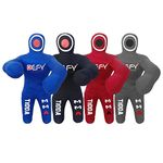 DEFY Tidda Model Brazilian Jiu Jitsu 100cm Kids Version Grappling Dummy Thick Grade Canvas MMA Wrestling Judo Dummy Bag Dummy Punching Kick Boxing Dummy Best & Guaranteed Quality (Grey)