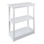 Casual Home Adams Bookcase Sliding Track, Concealment Furniture, White