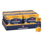 San Pellegrino Naturali Italian Sparkling Drink Aranciata, Orange, 330 mL Can, 24 Cans Total