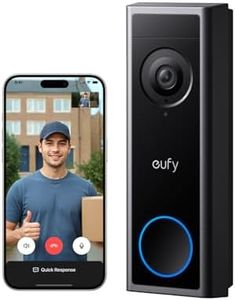 eufy Security Video Doorbell C30, Battery Powered, 2K FHD, 16:9 Expanded View, Easy Installation, Ring Call, Human and Motion Detection, HomeBase S380 Compatible, No Monthly Fee