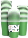 YANGTE 60 Pieces Green Paper Cups D