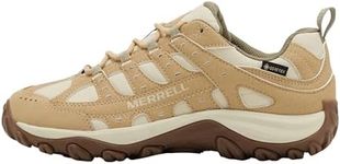 Merrell Women's Accentor 4 Sport Gore-TEX Walking Shoe, Waterproof, Suede and Mesh Upper, EVA Foam Midsole, Vegan-Friendly (Beige, UK Footwear Size System, Adult, Women, Numeric, Medium, 8)