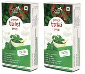 First Bud Organics Pure Tulsi Drop - 20ml x 2 | Natural Immunity Booster, Antioxidant-Rich, Ayurvedic Herbal Tulsi Drop | Non-GMO, Sugar-Free, Preservative-Free | Helps in Cold & Cough