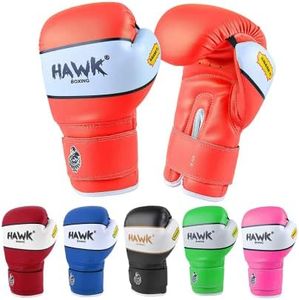 Kids Boxing Gloves for Kids Children Youth Punching Bag Kickboxing Muay Thai Mitts MMA Training Sparring Gloves (Orange, 6 oz)