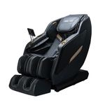 RoboTouch EconoPremium Ultra Luxury Massage Chair: Touch Control, SL Track, Zero Gravity, Zero Space, Wireless Charging, Airbag Massage, Back Heating – Ideal for Elderly Comfort. (Black)