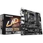 Gigabyte B550M DS3H Motherboard - Supports AMD Ryzen 5000 Series AM4 CPUs, 5+3 Phases Pure Digital VRM, up to 4733MHz DDR4 (OC), 2xPCIe 3.0 M.2, GbE LAN, USB 3.2 Gen1