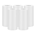 5 PCS Thermal Paper Roll，57 X 30mm Mini Print Paper for for Portable Bluetooth Pocket Photo Printer(White, Non-Adhesive）