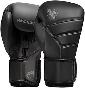 Hayabusa T3 Kanpeki Leather Boxing Gloves Men and Women for Training Sparring Heavy Bag and Mitt Work - Black, 16oz