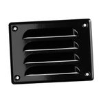 140x105mm / 6x4" inch Black Metal Air Vent Grille Cover with Insect Mesh - Ventilation Cover