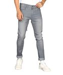 Ben Martin Men's Slim Fit Stretchable 36 Size Grey Cotton Denim Jeans Pant for Men, JJ3-21