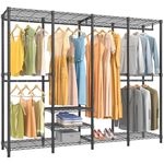 VIPEK V40 Wire Garment Rack Heavy Duty Clothes Rack for Hanging Clothes, Multi-Functional Bedroom Clothing Rack Freestanding Closet Wardrobe Rack, Max Load 1110lbs, Black