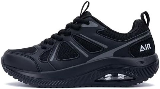 MAFEKE Zapatos para mujer, zapatos ortopédicos para fascitis plantar, zapatos ortopédicos para mujer, zapatos de caminar, cojín de aire, zapatillas informales, talla 36-42,5, gris oscuro, 37 EU