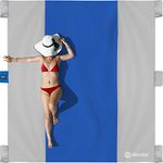 Seaview 180° Sand Free Beach Blanket. Extra Large 7' x 9' Beach Blanket Waterproof Sandproof. Compact Sandproof Beach Mat Made of Durable Parachute Nylon