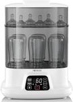 HEYAXA Baby Bottle Steri-lizer and Dryer, Electric Steamer for Baby Bottles, Safe and Reliable, Universal Fit for All Baby Items, Bottles, Breast Pump, LED Touch Screen, Auto Shut-Off