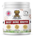 True Dog Beef Bone Broth Powder 250g, 100% Pure Broth Protein Powder for Cats & Dogs | Joint, Digestion & Gut support | Makes 8ltrs | 80 Servings | High in Type II Collagen