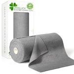 LifeisLuck 45 Pack Microfiber Cleaning Cloth Roll, 10" x 10" Tear Away Reusable Towels Washable Rags Super Absorbent Microfiber Towels for Car Drying Dishes Kitchen Cleaning