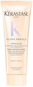 Kérastase Gloss Absolu Insta Glaze Conditioner, Gloss Enhancing Conditioner for All Hair Types, With Glycolic Acid, Hyaluronic Acid & Wild Rose, 75 ml