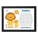 PERSONALISED Daddy Gifts from Son Daughter - Gifts from Little Boy Little Girl for Daddy, Dad, Grandad, Uncle, Him - Birthday, Christmas Gifts for Daddy - 1st First Fathers Day Gifts for Him