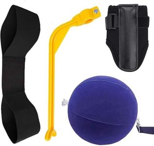 Golf Swing Trainer Aid Arm Band Impact Ball Inflatable Wrist Support Value 5 Pack Professional Swing Training Motion Posture Correction Belt for Beginner Practice(5 Pack Golf Swing Trainer Aid)