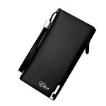 Elios Black Leather Synthetic Women's Card Holder (El-Ck-138)