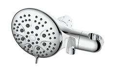 Aquieen 2 in 1 Round 6 Function Water saving Mist & Rain Shower Head with hand shower (Shower Head)