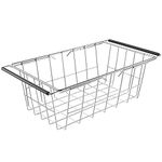 Orgneas Chest Freezer Organizer Bin Expandable Deep Freezer Wire Basket Storage Bin, Stainless Steel Over The Sink Dish Drying Rack for Kitchen