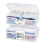 IRIS 2Pack 4" x 6" Large Photo and Craft Keeper,12 cases Includes, Clear