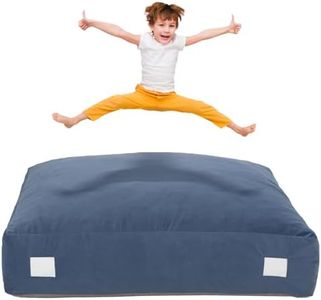 Upgraded Crash Pad for Kids Sensory with Handle,Soft Foam Blocks - Crash Pads for Autistic Children Indoor Jump Climb, Kids Autism Sensory Crash Mat with Anti-Slip Washable Cover (3FT x 4FT)