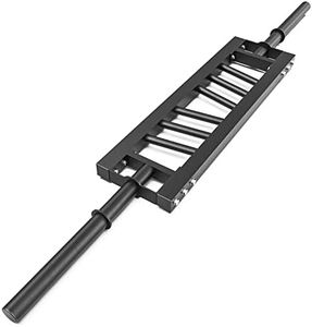 Synergee 27lb Multi Grip Barbell – Swiss Bar, American Bar – 3 Positions for Angled Neutral Grip – Pressing, Lifting & Curls. Update 2023 Version.