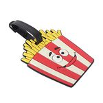 Hamster London Luggage Tag Set/Luggage Tags for Travel Travel - Pack of 2 (French Fries)