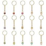 AHANDMAKER 30Pcs Angel Keychains, Angel Pearl Beads Keychain Pendants, Glass Beaded Angel Flower Baptism Favor Charms, Angel Charm Keychain Key Ring for Wedding Party Gift Backpack Bag Hanging Decor