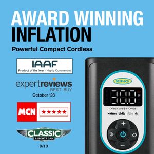 Ring TyreInflate Go 4 Cordless Tyre Inflator – Portable Air Pump