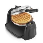 Hamilton Beach 26031 Belgian Waffle Maker with Removable Nonstick Plates, Single Flip, Ceramic Grids, Black