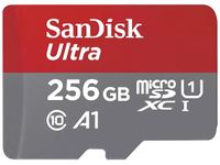 SanDisk 256GB Ultra micro SD card for Chromebook, + SD adapter Full HD Video, up to 150 MB/s, For smartphones and Tablets, with A1 App Performance, UHS-I, Class 10, U1)