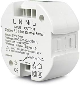 Yagusmart 2 Way Zigbee 3.0 Smart Light Dimmer Switch DIY Breaker Module, EU/UK, Smart Life/Tuya APP Remote Control, Works with Alexa Google Home (Dimmer Switch, zigbee)
