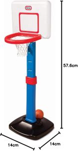 Little Tikes TotSports Junior Basketball Set – Adjustable Height, Ages 18M+