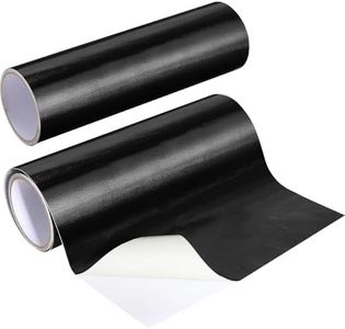 Hicarer Thermal Heat Shield Barrier Adhesive, Aluminized Fiberglass Heat Shield Resistant Material Tape, Heat Insulation Sheet for Auto Use, House, Barbecue(Black,12 x 236 Inch)