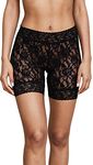 Hanky Panky Women's Signature Lace Biker Shorts Black Pantyhose MD