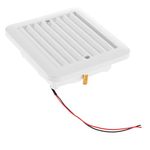 Universal RV Side Air Vent Ventilation for Motorhome, Cooling Exhaust Fan 12V DC - White