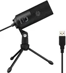 FIFINE USB Microphone, Metal Condenser Recording Microphone for Laptop MAC or Windows Cardioid Studio Recording Vocals, Voice Overs,Streaming Broadcast and YouTube Videos-K669B