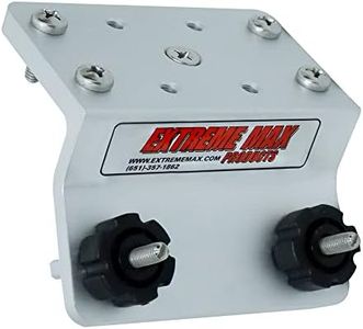Extreme Max 3005.4161 Deluxe 45° Aluminum Slider Base for Lund Sport Track Systems - Includes Pre-Drilled Mounting Holes and Mounting Hardware