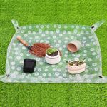 Repotting Mat for Indoor Plants Waterproof Clear Potting Mat Foldable Plant Potting Repotting Tray Portable Gardening Tray for Indoor Potting Soil, Gardening Gifts for Women 31.5 x 23.6(Leaves)