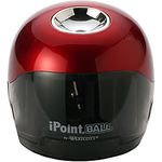 Westcott 6.5" x 3" x 6" Ipoint Ball Pencil Sharpener, Case of 12, Red/Black (15570)