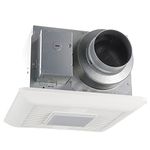 Panasonic FV-0511VQL1 WhisperCeiling DC Ventilation Fan with LED Light - 50-80-110 CFM - Quiet Bathroom Ceiling Fan